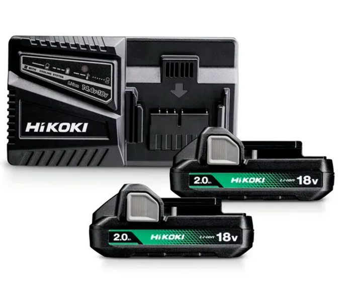 Încărcător cu 2 acumulatoare HIKOKI UC18YFSLWFZ 90w 14.4-18V 3.5A-1