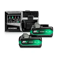 Зарядное устройство + 2 аккумулятора HIKOKI UC18YSL3WHZ 195вт 18-36В 8A-1