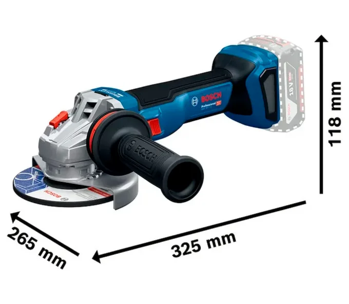 Угловая шлифмашина аккумуляторная BOSCH GWS 18V-11 S 125мм 18В-4