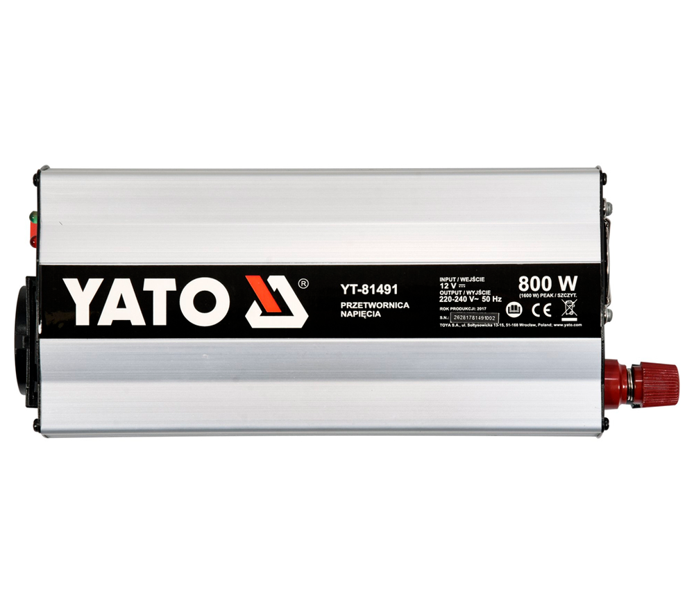 Преобразователь напряжения YATO YT81491 0.8квт 12В-2