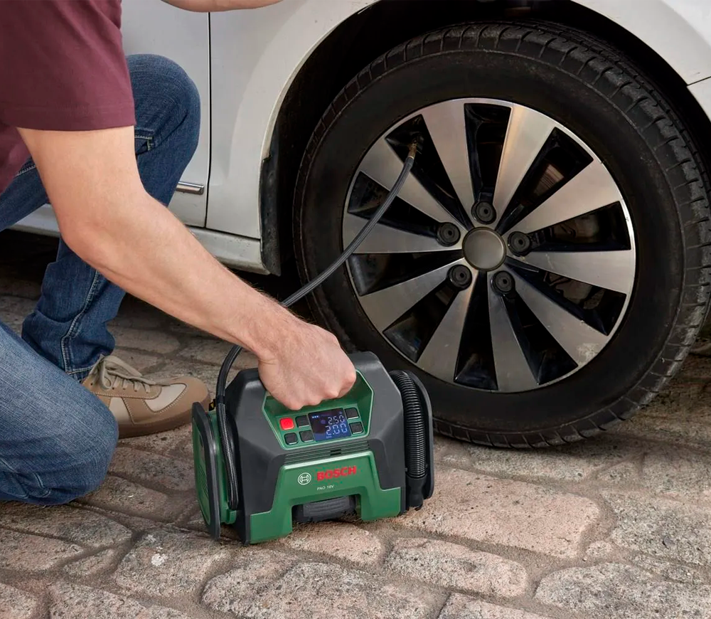 Автокомпрессор BOSCH PAO 18V (Solo) 10.3бар 400л/мин-6