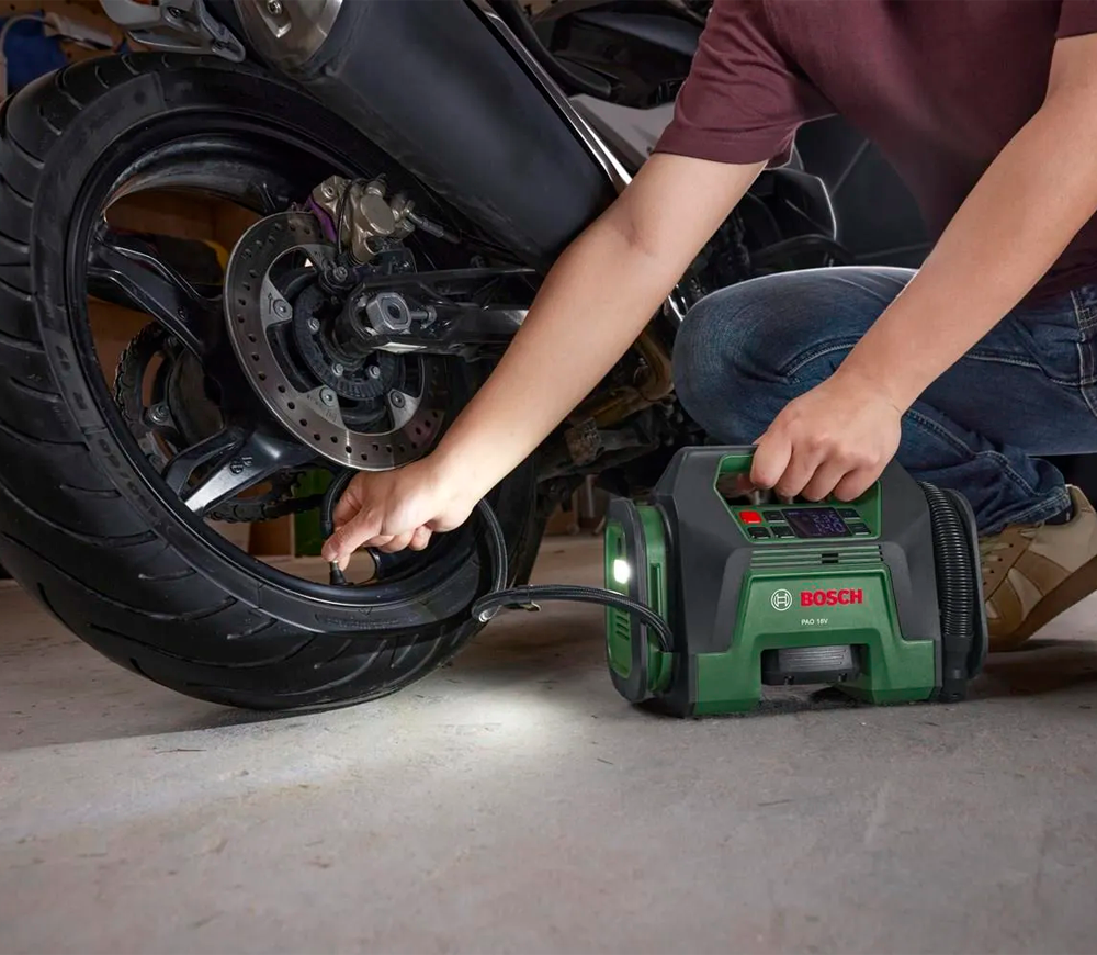 Автокомпрессор BOSCH PAO 18V (Solo) 10.3бар 400л/мин-8