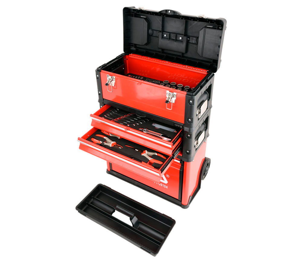 Cărucior modular pentru scule YATO YT09104 (3 module, 78 piese)-4