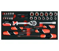 Cărucior modular pentru scule YATO YT09104 (3 module, 78 piese)-7