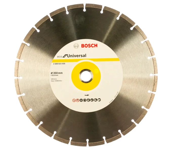 Disc de tăiat cu diamant BOSCH ECO for Universal 350mm Segmentat Beton/Piatră/Cărămidă-1