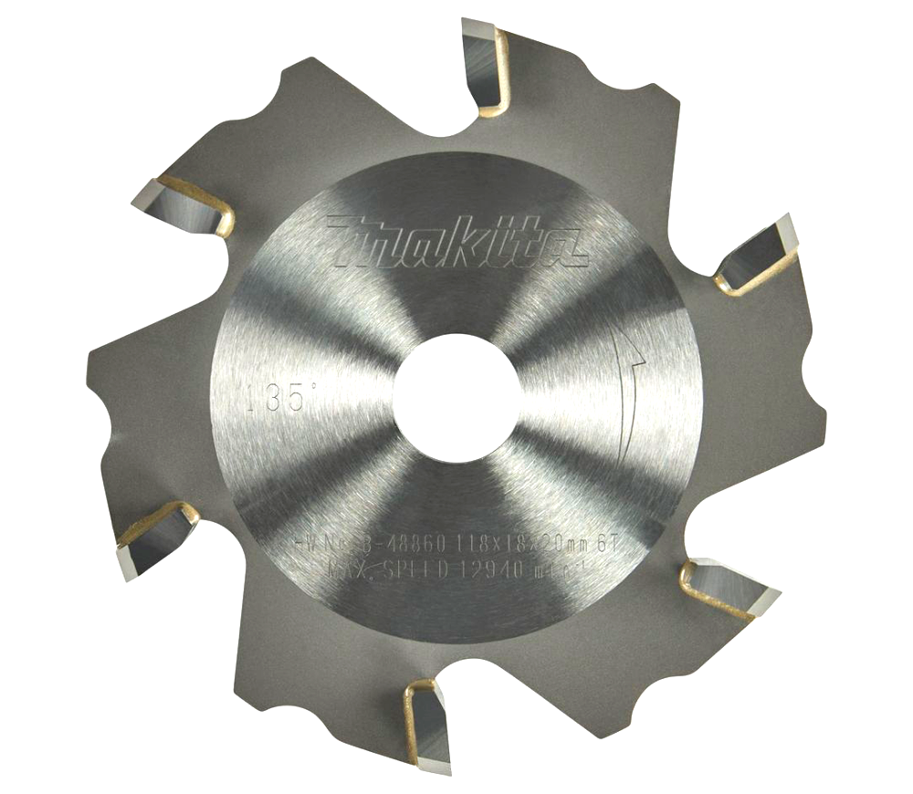 Disc de frezare caneluri MAKITA B-48832 118mm  V-Canele Aluminiu