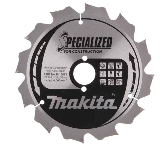 Пильный диск MAKITA B-13683 190мм 1.6мм Дерево-1