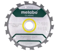 Disc pentru fierastrau electric METABO Power CUT 190x30 Z18 WZ 5 190mm 1.4mm Lemn-1