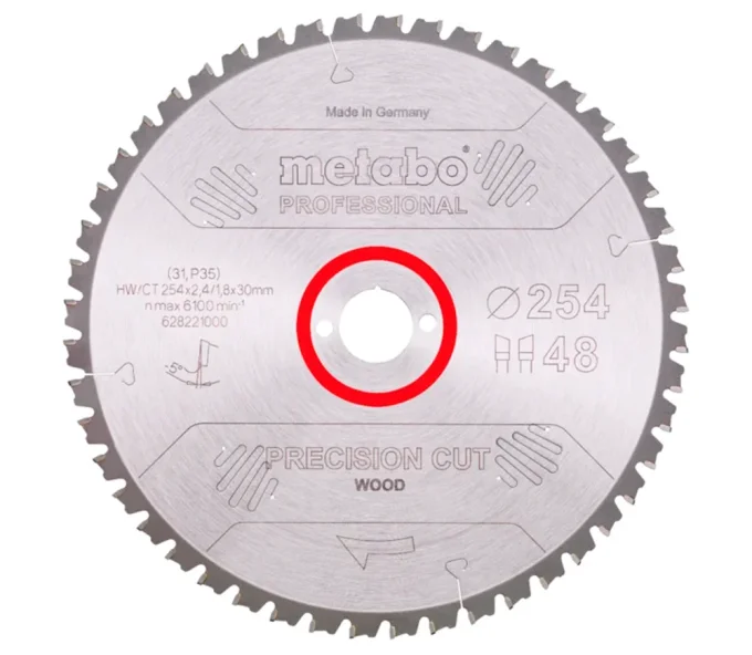 Пильный диск METABO Precision Cut Professional 254мм 1.8мм Дерево-1