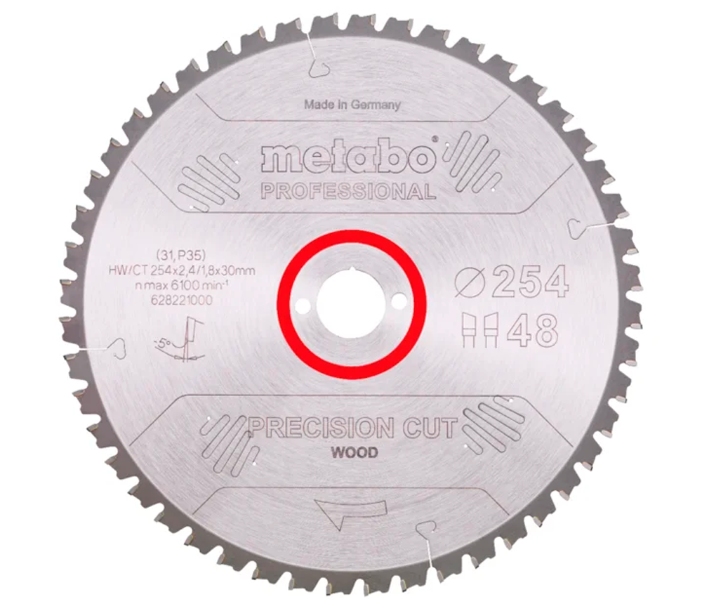 Пильный диск METABO Precision Cut Professional 254мм 1.8мм Дерево