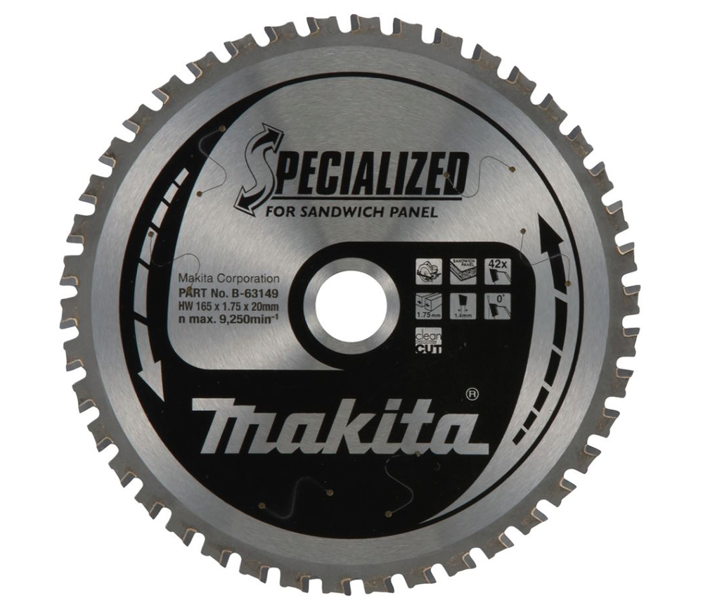 Disc pentru fierastrau electric MAKITA B-63149 165mm 1.4mm Panouri sandwich