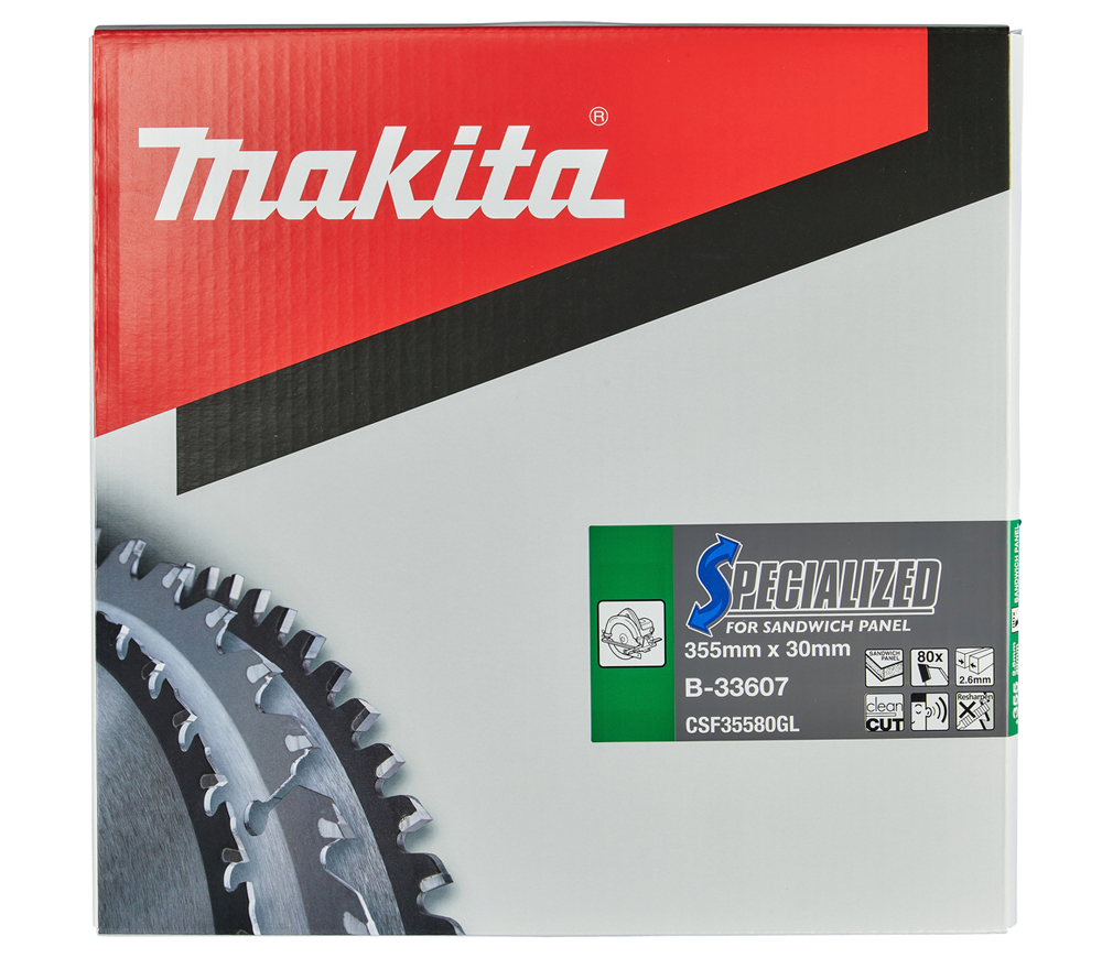 Disc pentru fierastrau electric MAKITA B-33607 355mm 2.2mm Panouri sandwich-2