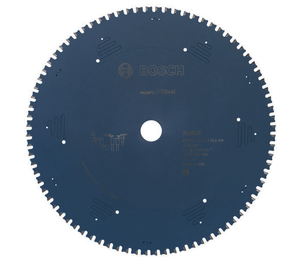 Пильный диск BOSCH Expert for Steel 305мм 2.2мм Сталь