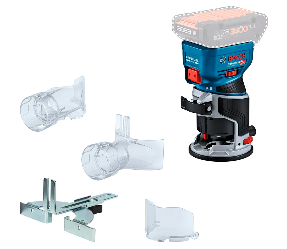 Фрезер аккумуляторный BOSCH GKF 18V-8 (Solo) 18В-3