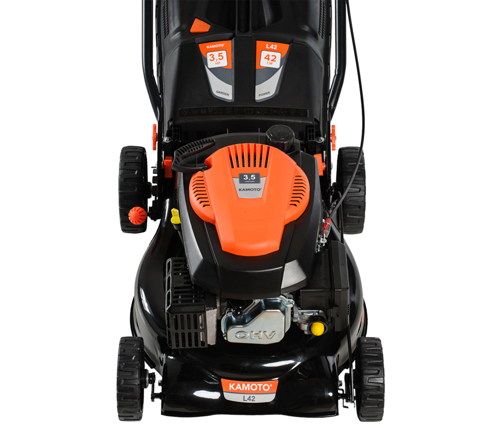Mașină de tuns gazonul cu benzină KAMOTO L42 420mm 3.5cp-3