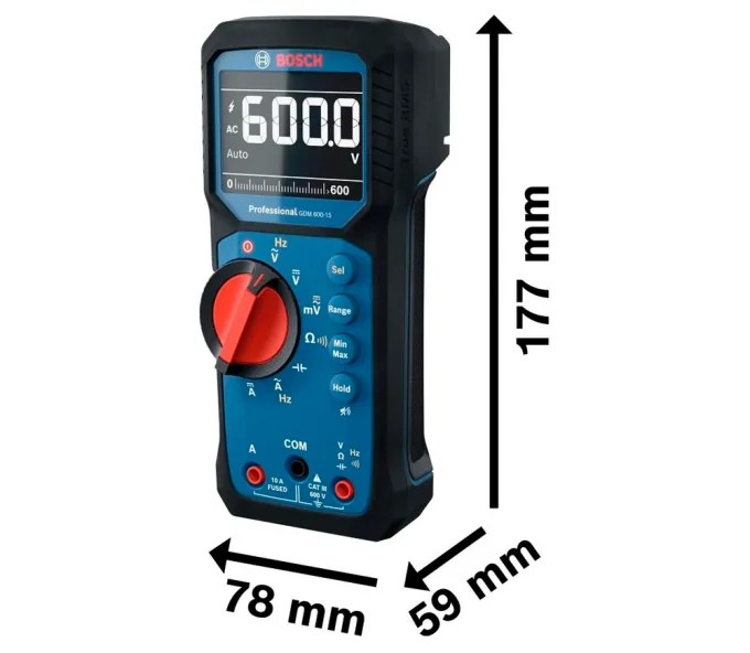 Multimetru digital BOSCH Bosch GDM 600-15 + MH 1 0/600V 0/10A-2