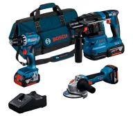 Набор аккумуляторных инструментов BOSCH Professional 18V (GBH + GWS + GSR)-1