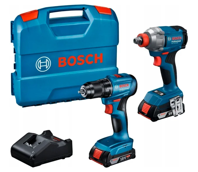 Set de unelte cu acumulator BOSCH GDX 18V-285 + GSR 185-LI-1