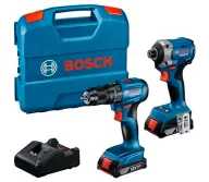 Set de unelte cu acumulator BOSCH GDR 18V-215 + GSB 185-LI-1