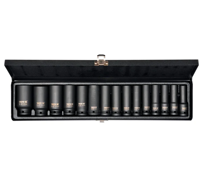 Set capete tubulare de impact lungi YATO YT1055 10-32 mm-4