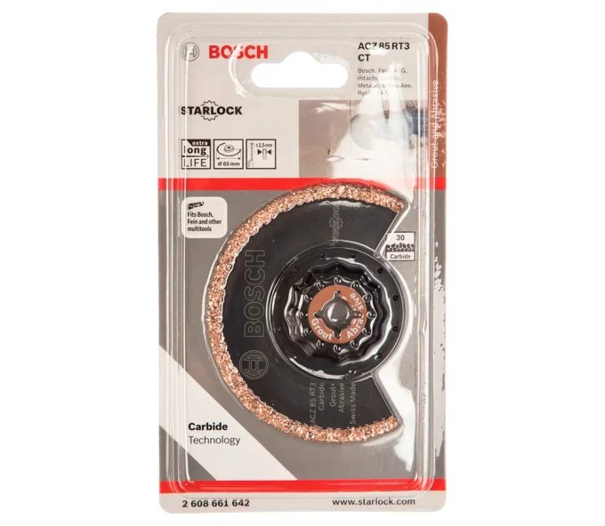 Сегментированное пильное полотно BOSCH Carbide-RIFF Starlock ACZ 85 RT3 Керамика-3