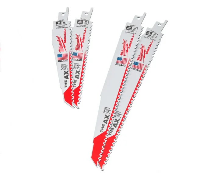 Set pânze pentru ferăstrău sabie MILWAUKEE SAWZALL Blade Set 150/230mm Lemn/Plastic/Metal-2