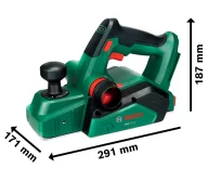 Рубанок аккумуляторный BOSCH PHO 18V-20 (Solo) 18В  82мм-3