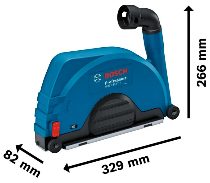 Capac antipraf pentru pilizoare unghiulare BOSCH GDE 230 FC-T 230mm-2