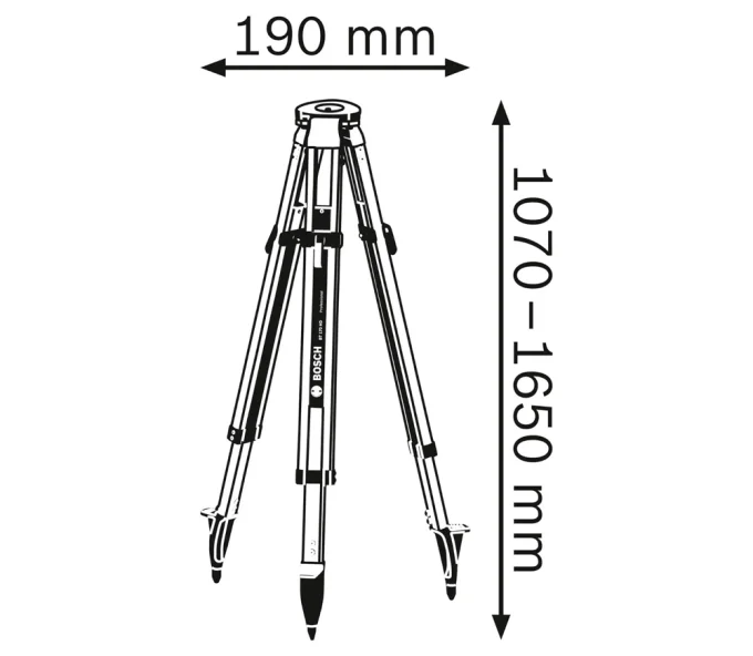 Stativ pentru nivele BOSCH BT 170 HD 1.65m 5/8"-2