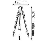 Stativ pentru nivele BOSCH BT 170 HD 1.65m 5/8"-2