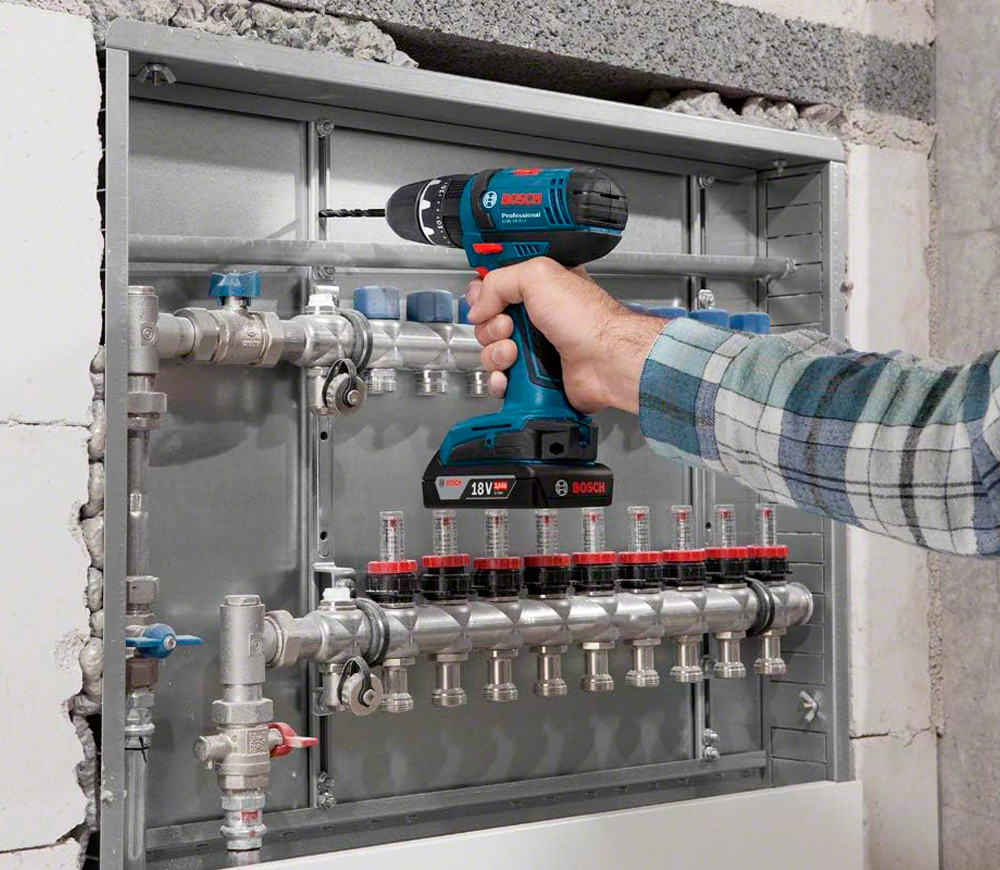 Шуруповёрт аккумуляторный ударный BOSCH GSB 18-2-LI 18В 2Ач-2