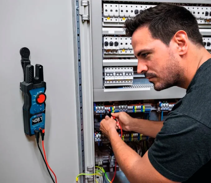 Токоизмерительные клещи BOSCH GFM 1000-15 + MH 1 1000В 200A 0/1000В-6