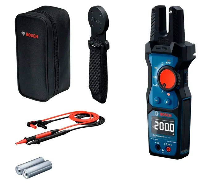 Токоизмерительные клещи BOSCH GFM 1000-15 + MH 1 1000В 200A 0/1000В-1