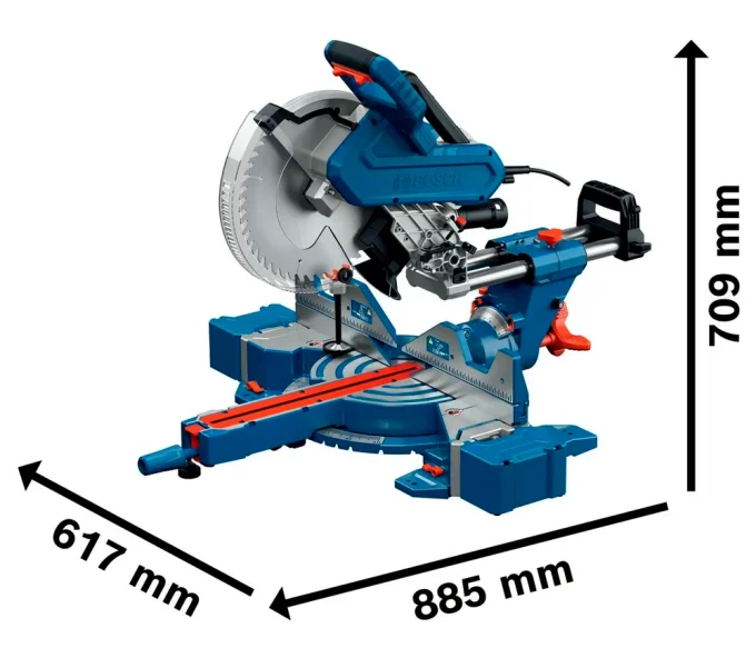 Fierăstrău  circular staționar BOSCH GCM 340-305 D Professional 1800w 305mm-4