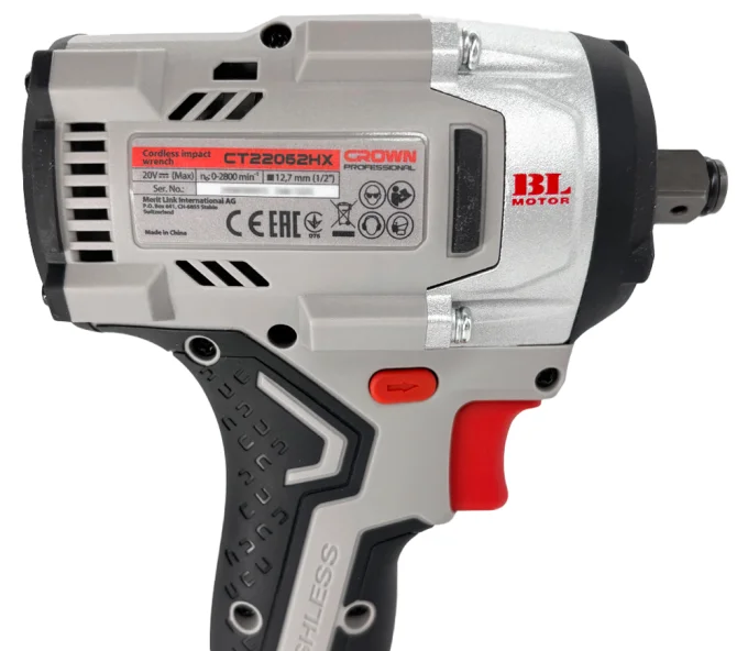 Гайковерт аккумуляторный CROWN CT22062HX-5 IMC 20В 5Ач 550Нм-4