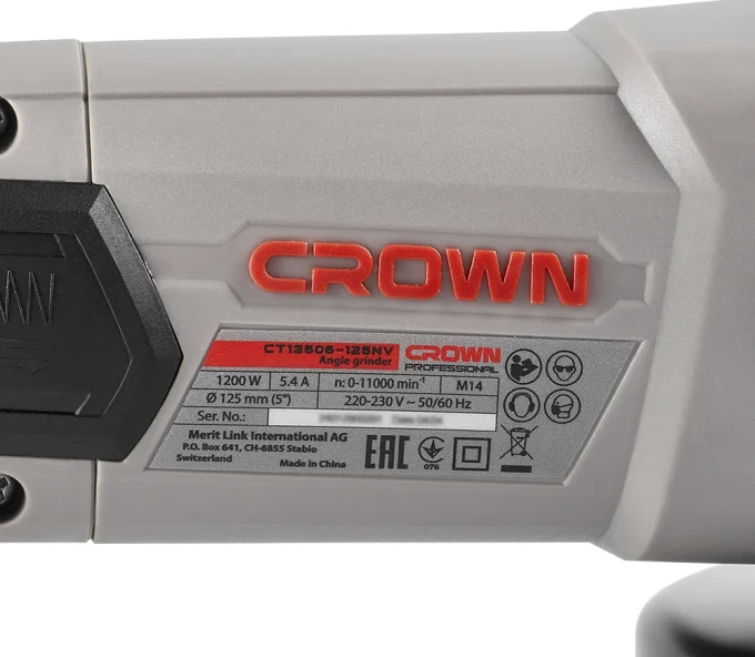 Polizor unghiular CROWN CT13632-125 1200w 125mm-9
