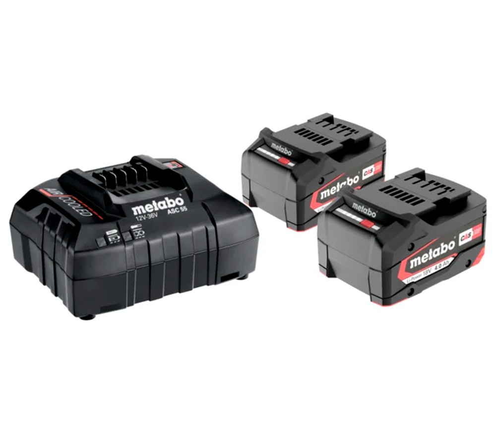 Зарядное устройство + 2 аккумулятора METABO 685050000 55вт 18В 4A