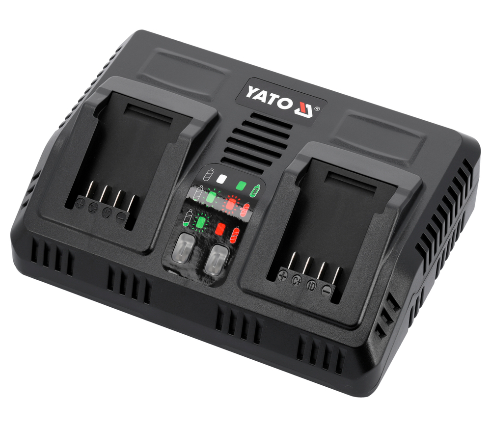 Двойное быстрое зарядное устройство YATO YT828501 200вт 21.5В 4.5A-2