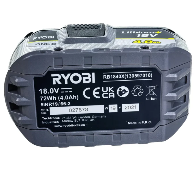 Acumulator RYOBI 5133005053 Titular 18 V 4 Ah-4