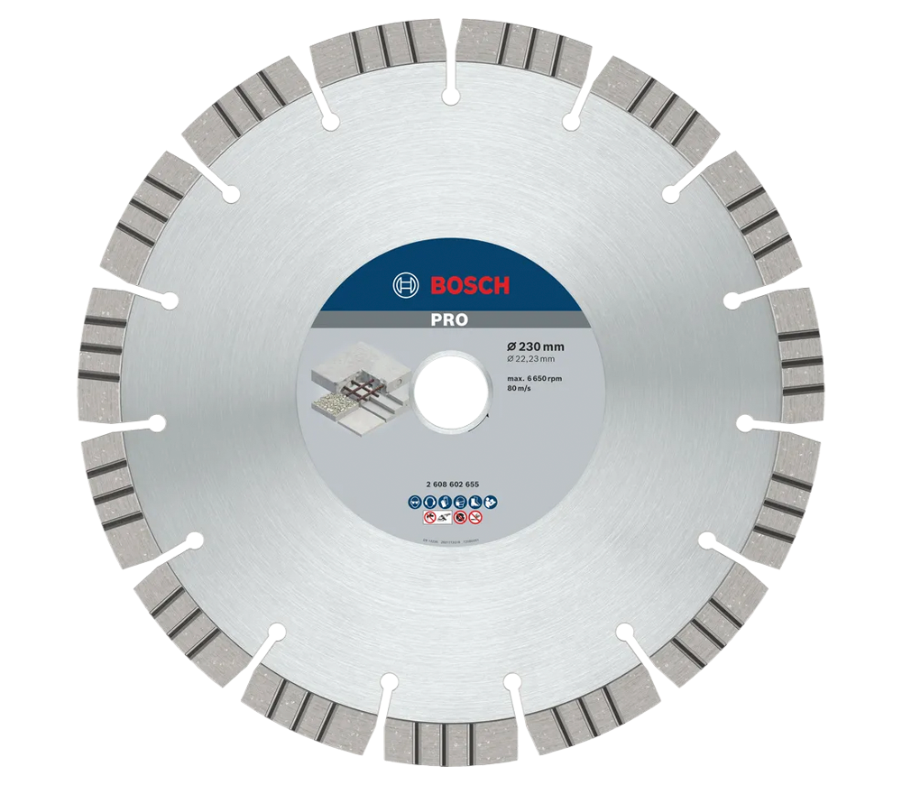 Алмазный отрезной диск BOSCH Best for Concrete 230мм Сегментированный Бетон/Камень