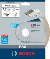 Disc de tăiat cu diamant BOSCH Best for Ceramic 180mm Solid Ceramică/Marmura/Granit-2