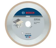 Алмазный отрезной диск BOSCH Best for Ceramic 250мм Сплошной Керамика/Мрамор/Гранит-1