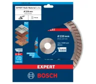Disc de tăiat cu diamant BOSCH EXPERT MultiMaterial 230 Turbo Beton/Piatră/Cărămidă-2