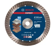 Disc de tăiat cu diamant BOSCH EXPERT MultiMaterial 230 Turbo Beton/Piatră/Cărămidă-1