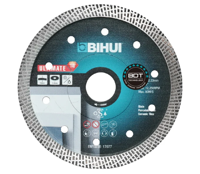 Disc de tăiat cu diamant BIHUI DCAB125 125mm Turbo Ceramică/Marmura/Granit-1