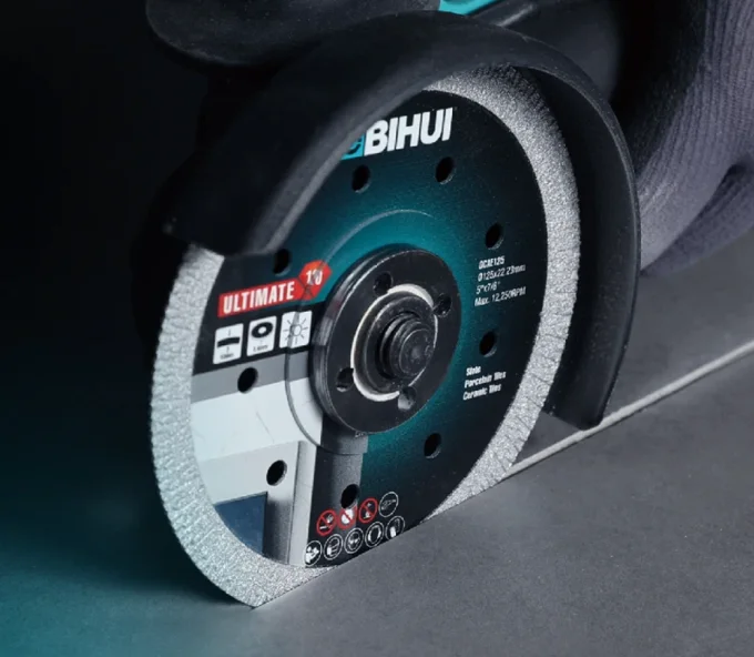 Disc de tăiat cu diamant BIHUI DCAE125 125mm Turbo Ceramică/Marmura/Granit-3