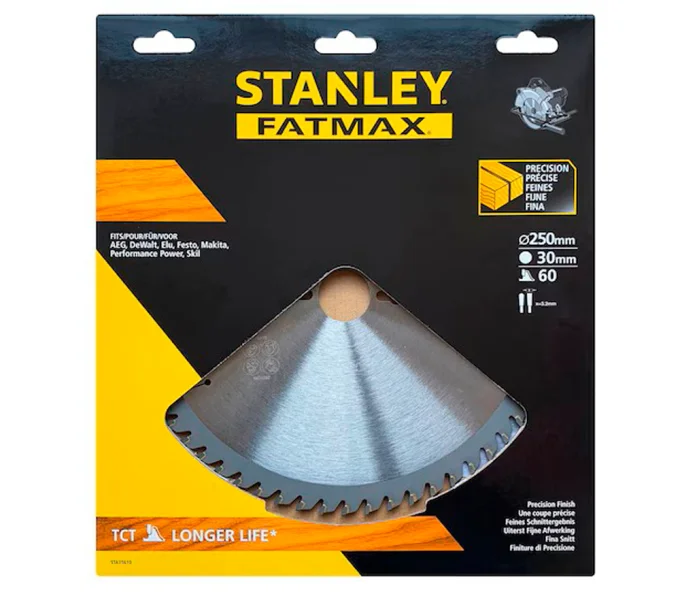 Disc pentru fierastrau electric STANLEY STA15610-XJ 250mm  Lemn-2