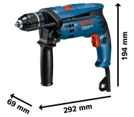 Mașină de găurit cu percutie BOSCH GSB 1600 RE 750w-2