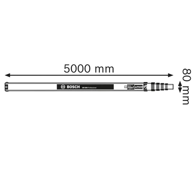 Нивелирная рейка BOSCH GR 500 5000мм Алюминий-3