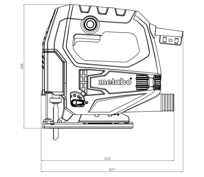 Fierăstrău pendular METABO STEB65 Quick 450w-2